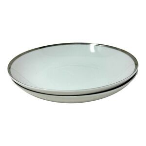 Artiso Craft Fine China | Royal Platinum | 2 Soup Bowls | Replacements 8”